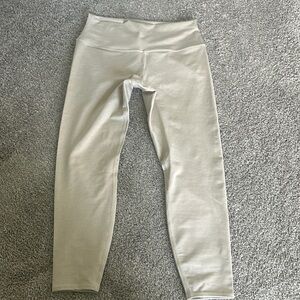 Alo Yoga High Waisted Leggings, Sand Color, Size L